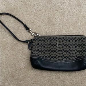 Small vintage coach wristlet